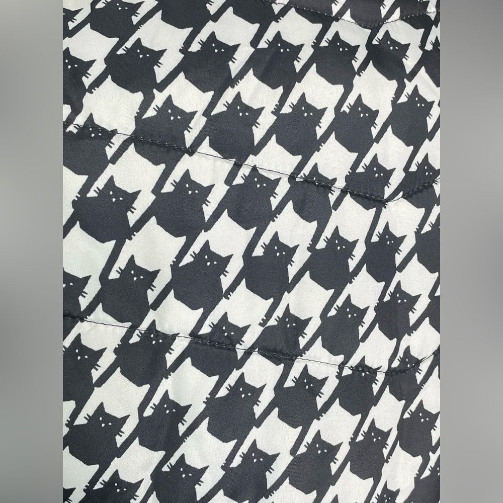 Jason Maxwell Cat Print Puffer Vest S - Picture 5 of 8